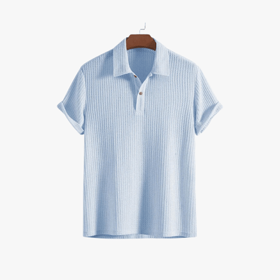 Lucas | Stylish Summer Polo Shirt for Men – Breathable Waffle Knit