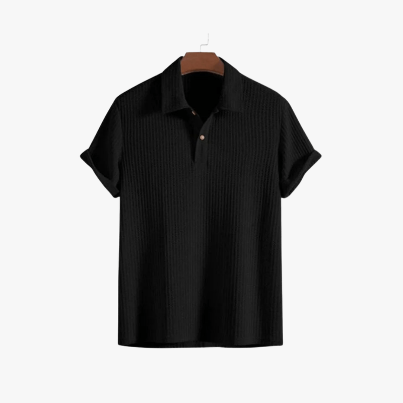 Lucas | Stylish Summer Polo Shirt for Men – Breathable Waffle Knit