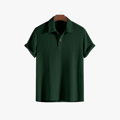 Lucas | Stylish Summer Polo Shirt for Men – Breathable Waffle Knit