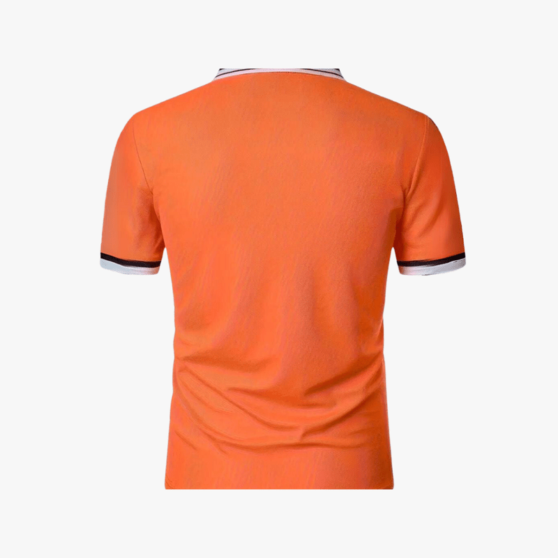 Dru | Summer Men's Slim Fit Polo Shirt – Lightweight, Stretch, Short Sleeve, Breathable & Moisture-Wicking