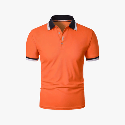 Dru | Summer Men's Slim Fit Polo Shirt – Lightweight, Stretch, Short Sleeve, Breathable & Moisture-Wicking
