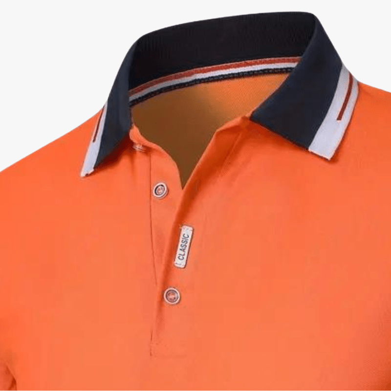 Dru | Summer Men's Slim Fit Polo Shirt – Lightweight, Stretch, Short Sleeve, Breathable & Moisture-Wicking