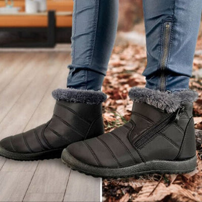 Dervin | High leather winter boots with warm lining