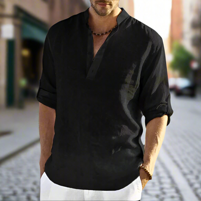 Ahmik® | Adrian Casual Linnen Overhemden