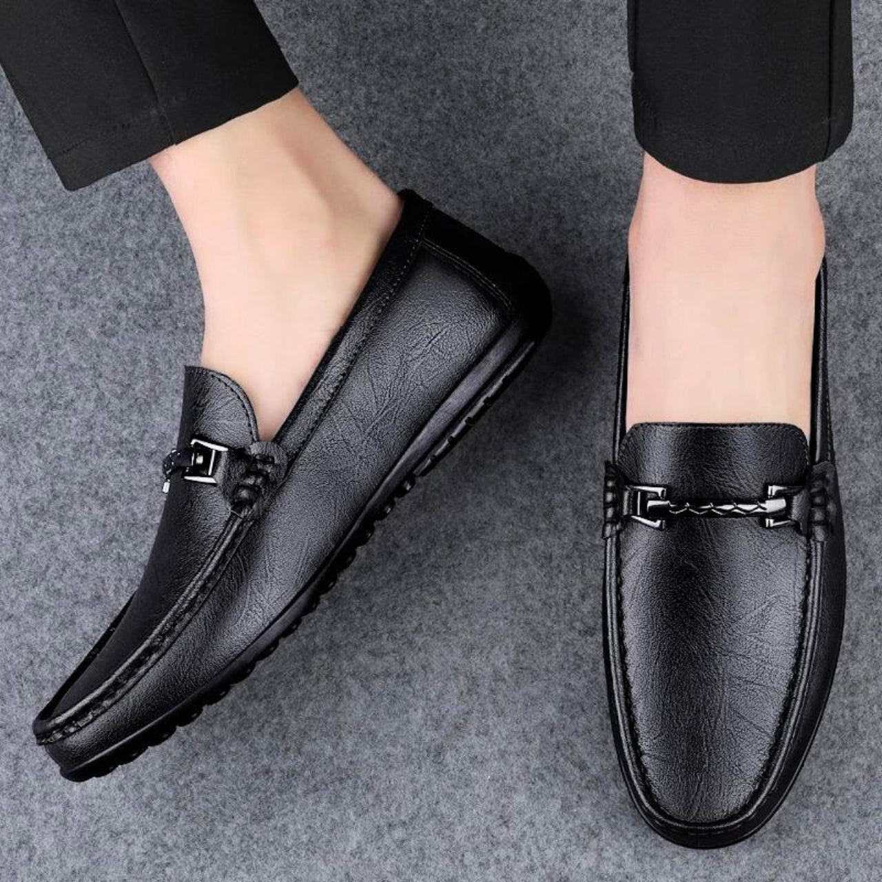 Elijah® | Leather Loafers For Men Business And Wedding Shoes