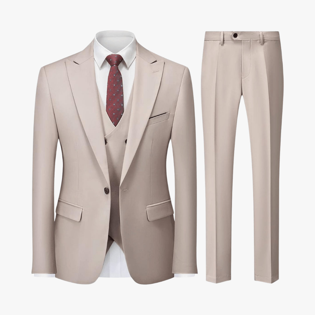 Sami® | Men's 3 Piece Slim Fit Suit – Blazer, Waistcoat, Trousers