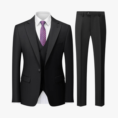 Sami® | Men's 3 Piece Slim Fit Suit – Blazer, Waistcoat, Trousers