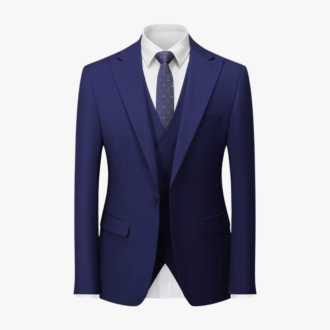 Sami® | Men's 3 Piece Slim Fit Suit – Blazer, Waistcoat, Trousers
