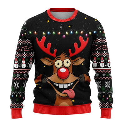 Leif® | Men’s 3D Chrisas Jumper With Funny Festive Prints