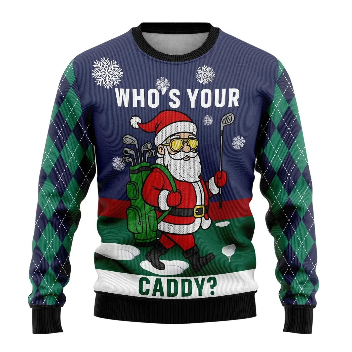 Leif® | Men’s 3D Chrisas Jumper With Funny Festive Prints