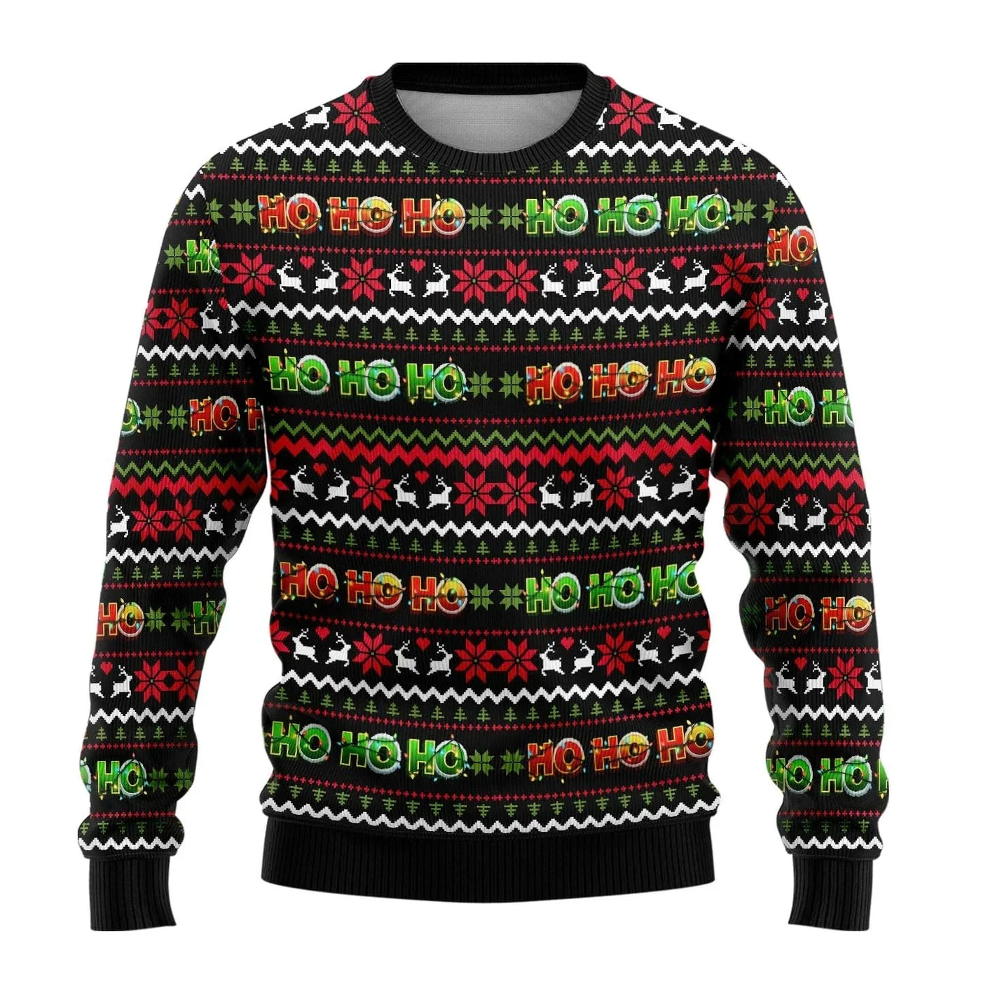 Leif® | Men’s 3D Chrisas Jumper With Funny Festive Prints