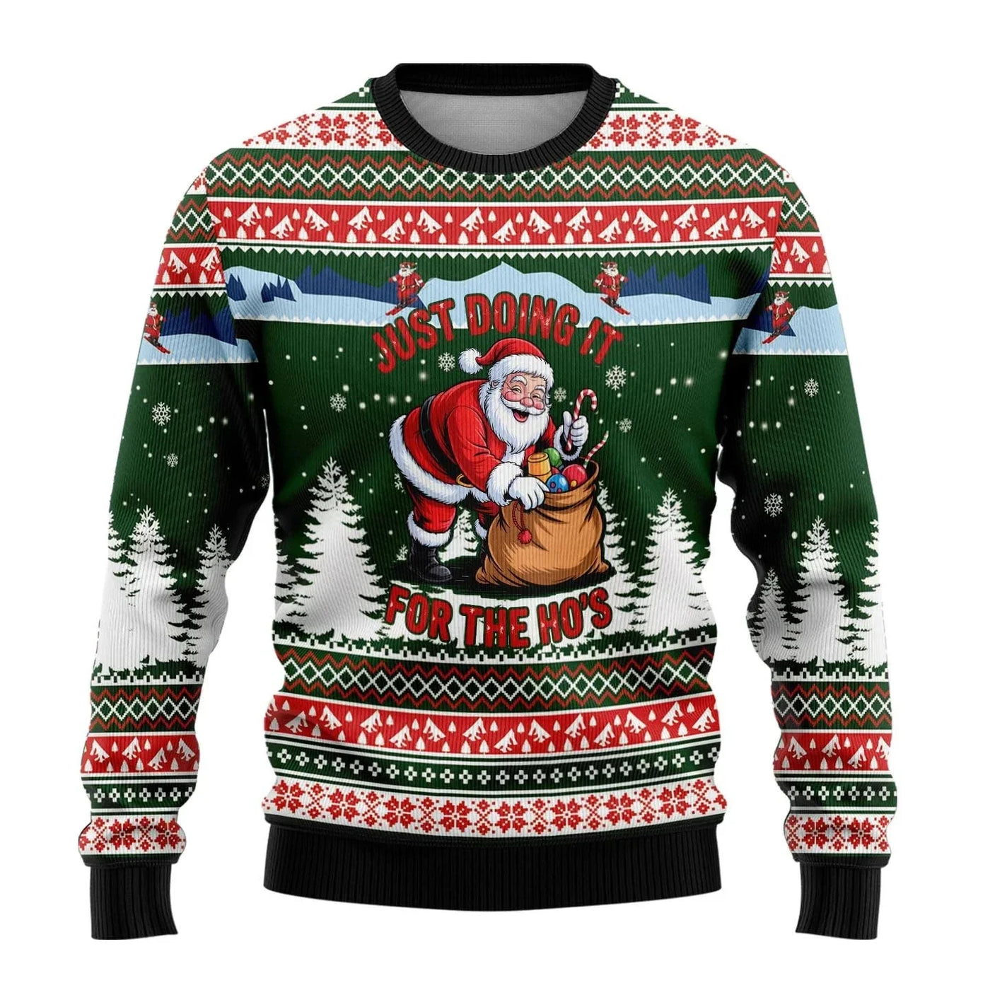 Leif® | Men’s 3D Chrisas Jumper With Funny Festive Prints