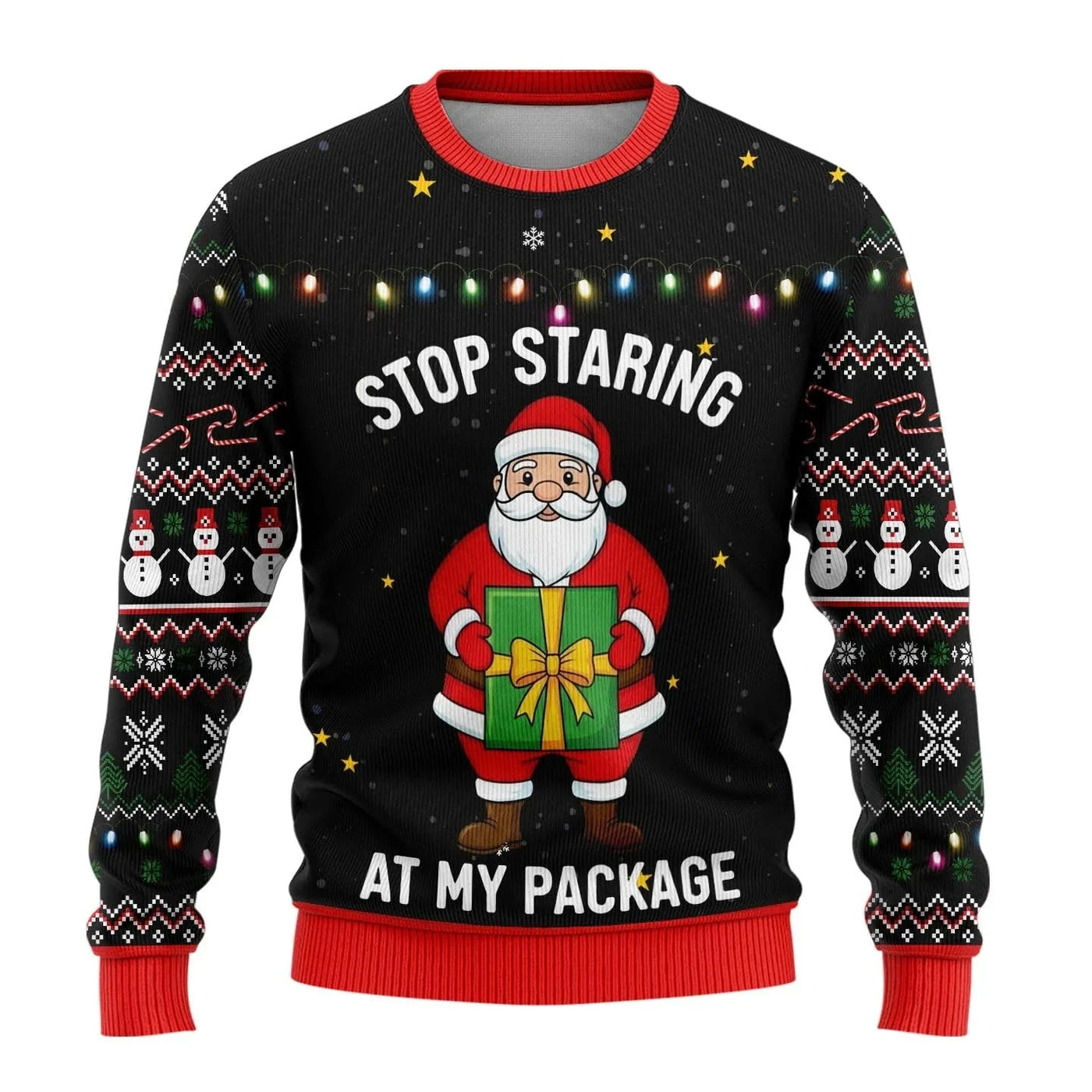 Leif® | Men’s 3D Chrisas Jumper With Funny Festive Prints