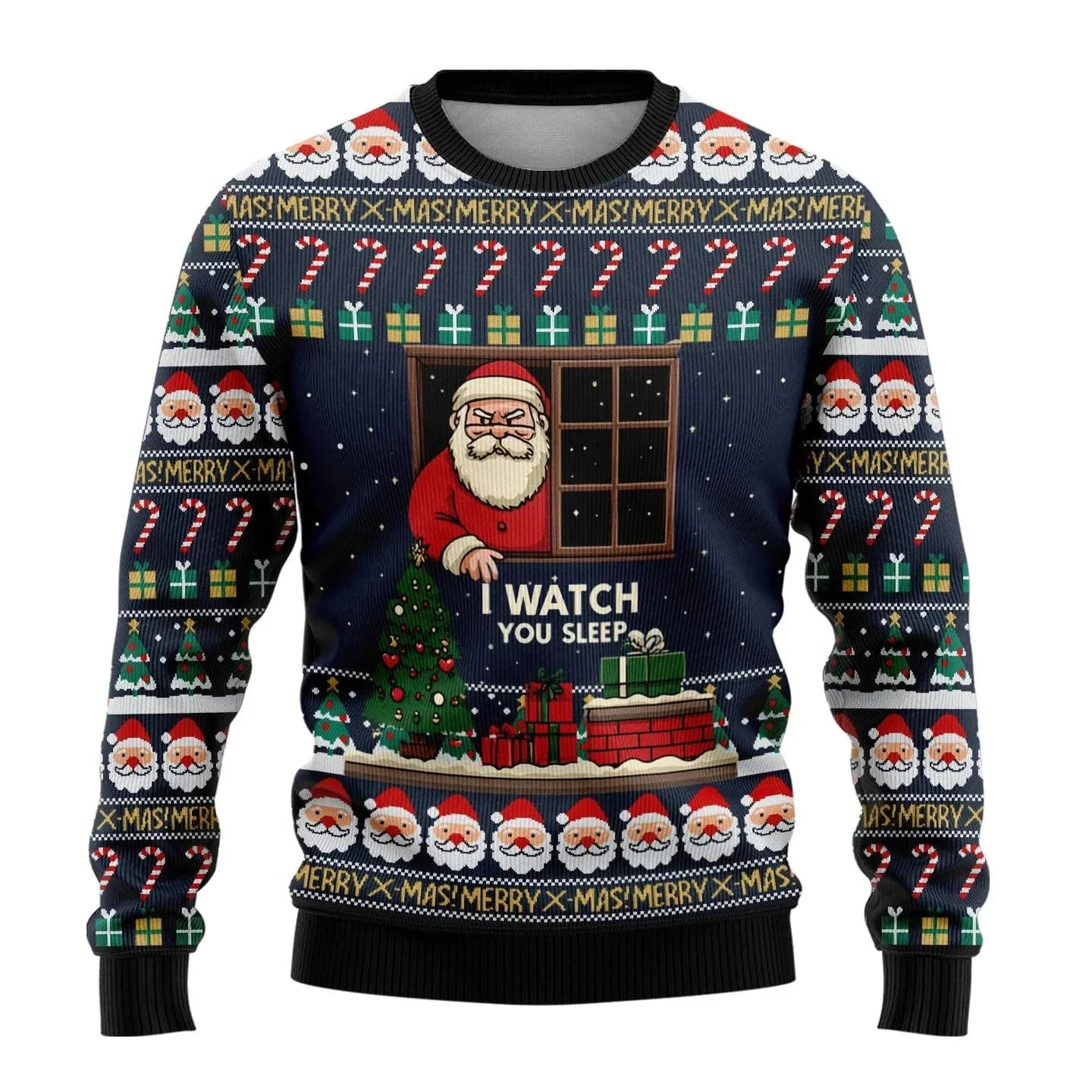 Leif® | Men’s 3D Chrisas Jumper With Funny Festive Prints