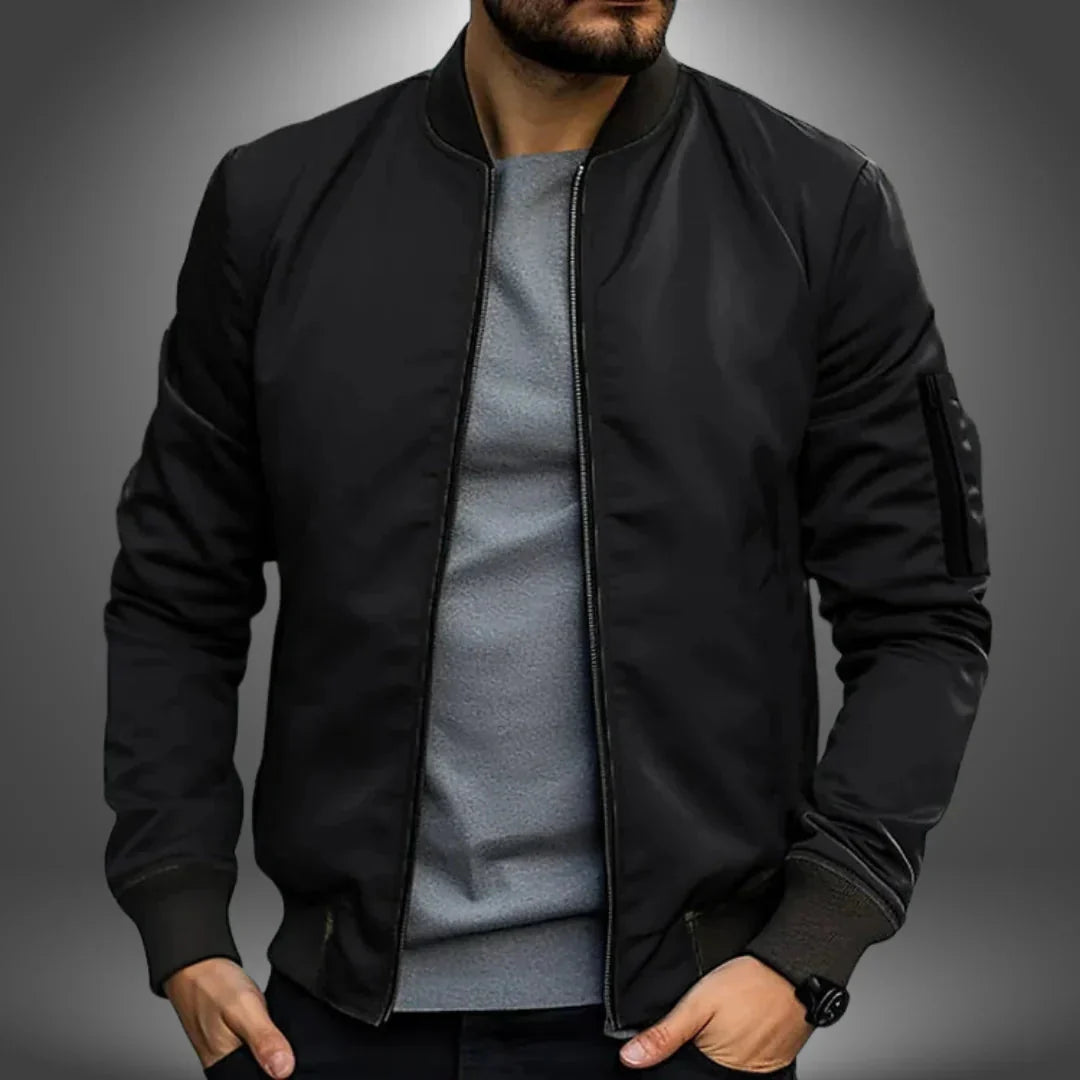Dov® | Men’s Bomber Jacket With Zip Pocket
