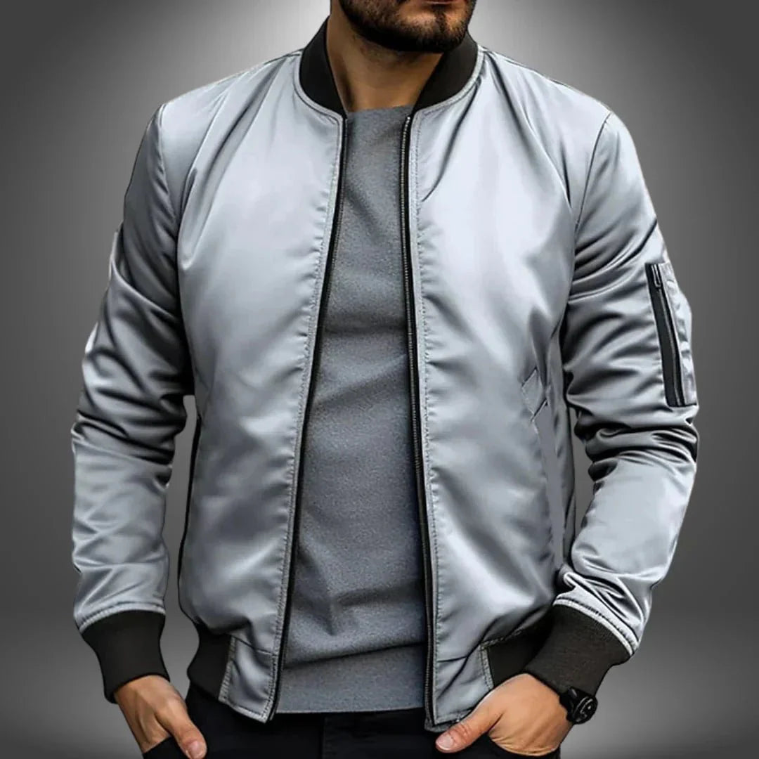 Dov® | Men’s Bomber Jacket With Zip Pocket