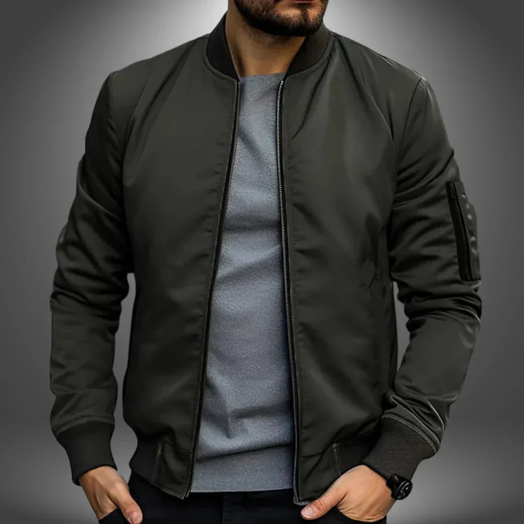 Dov® | Men’s Bomber Jacket With Zip Pocket