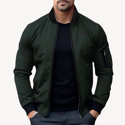 Hubert® | Men’s Bomber Jacket With Zip Pocket