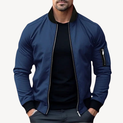 Hubert® | Men’s Bomber Jacket With Zip Pocket