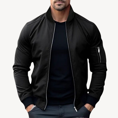 Hubert® | Men’s Bomber Jacket With Zip Pocket