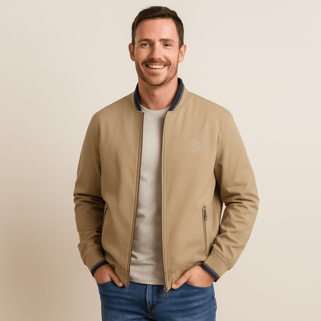 Isidoro® | Men’s Bomber Jacket with Zip Pockets