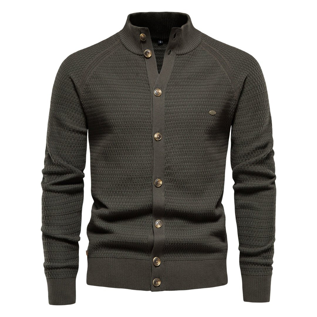 Marti® | Men’s Cardigan With Stand Collar