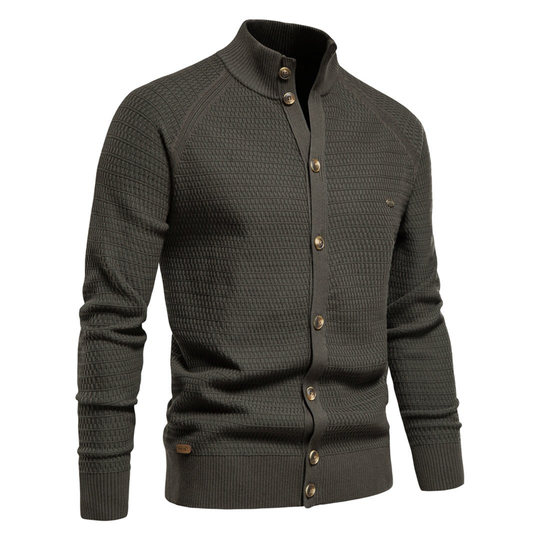 Marti® | Men’s Cardigan With Stand Collar