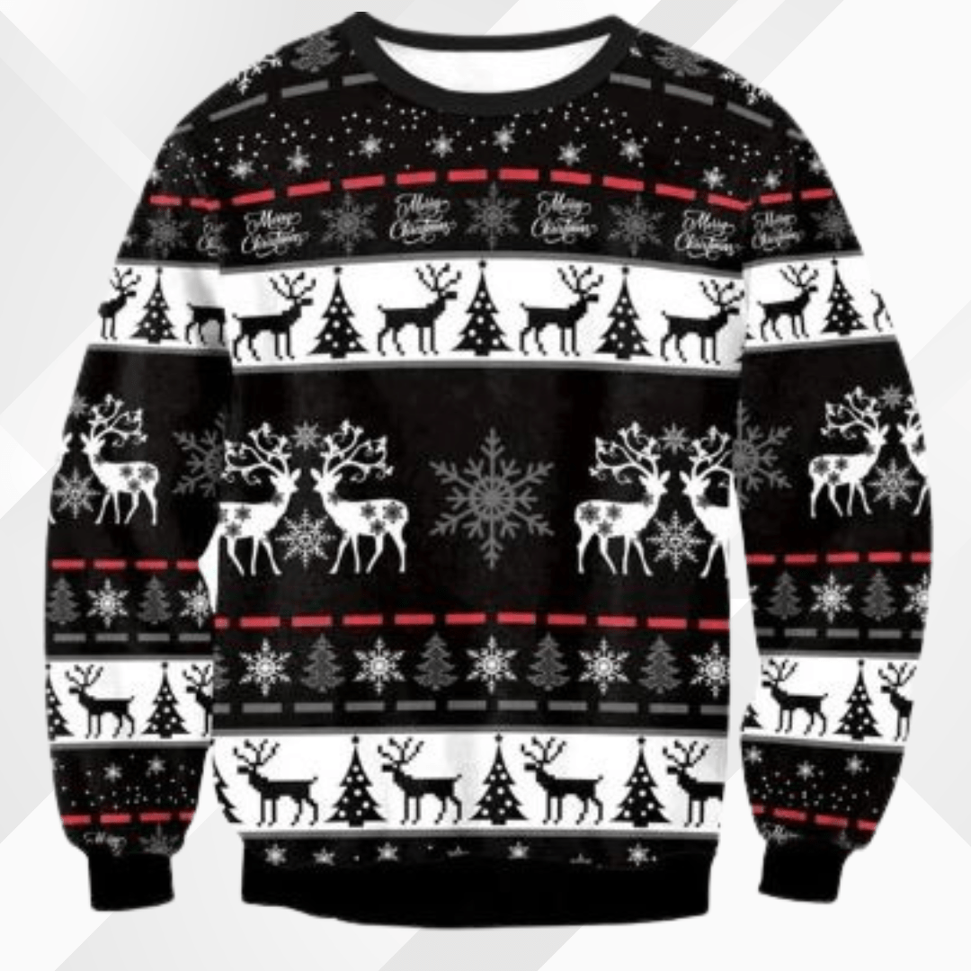 Gildas® | Men’s Chrisas Jumper With Festive Reindeer Design