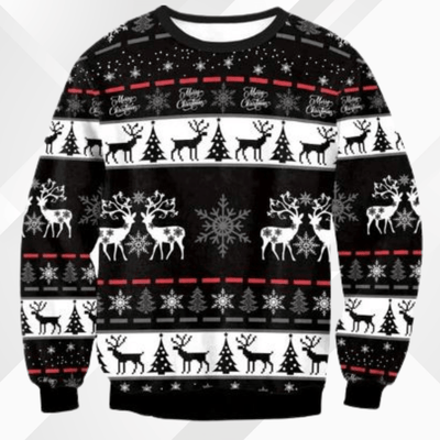 Gildas® | Men’s Chrisas Jumper With Festive Reindeer Design