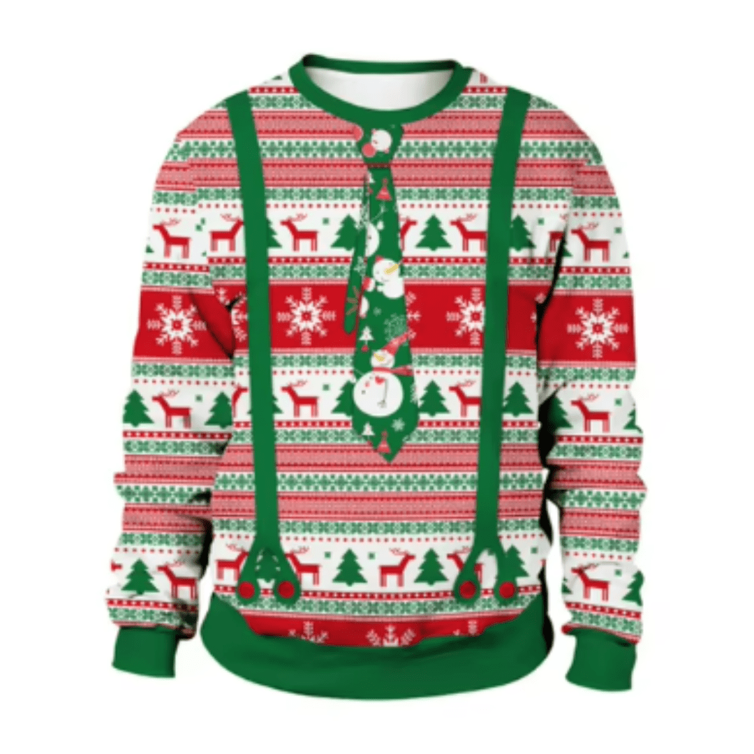 Lázaro® | Men’s Chrisas Jumper With Playful Seasonal Designs