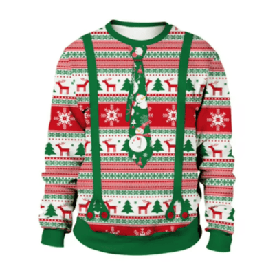 Lázaro® | Men’s Chrisas Jumper With Playful Seasonal Designs