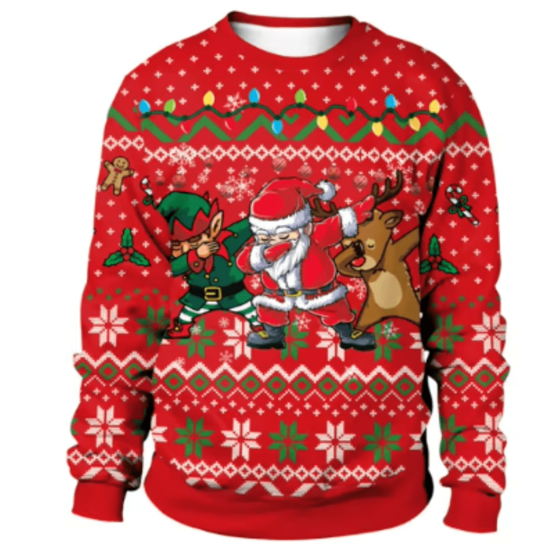 Lázaro® | Men’s Chrisas Jumper With Playful Seasonal Designs