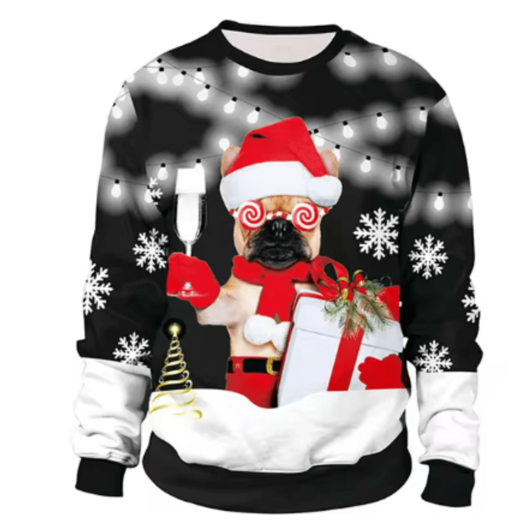 Lázaro® | Men’s Chrisas Jumper With Playful Seasonal Designs