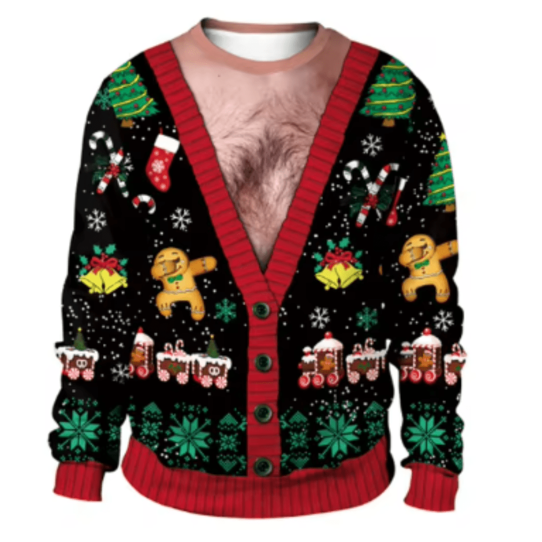 Lázaro® | Men’s Chrisas Jumper With Playful Seasonal Designs
