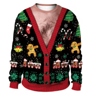 Lázaro® | Men’s Chrisas Jumper With Playful Seasonal Designs