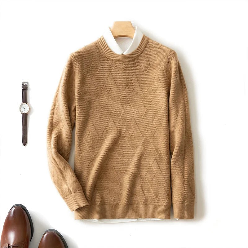 Franco® | Men’s Jumpers With Diamond Knit Texture