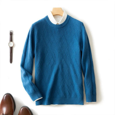 Franco® | Men’s Jumpers With Diamond Knit Texture
