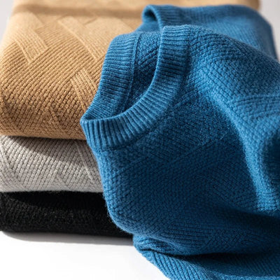 Franco® | Men’s Jumpers With Diamond Knit Texture