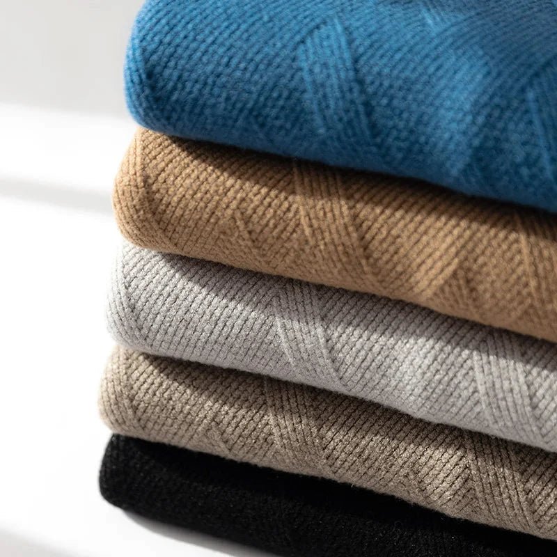 Franco® | Men’s Jumpers With Diamond Knit Texture