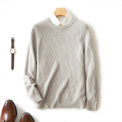 Franco® | Men’s Jumpers With Diamond Knit Texture