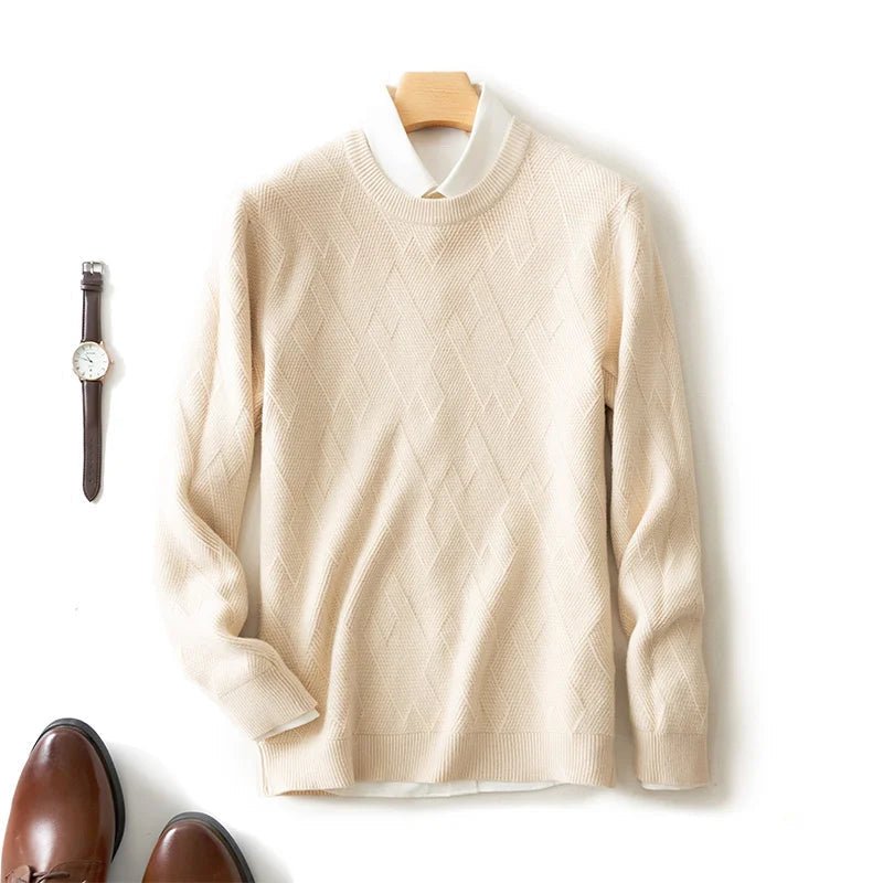 Franco® | Men’s Jumpers With Diamond Knit Texture