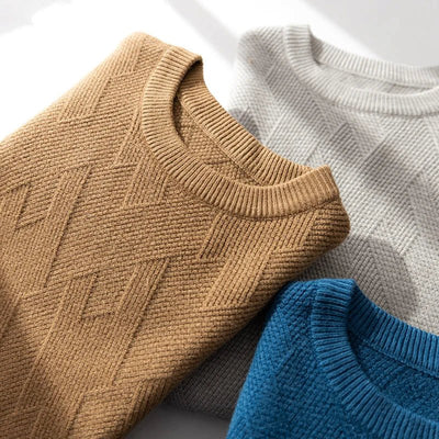Franco® | Men’s Jumpers With Diamond Knit Texture
