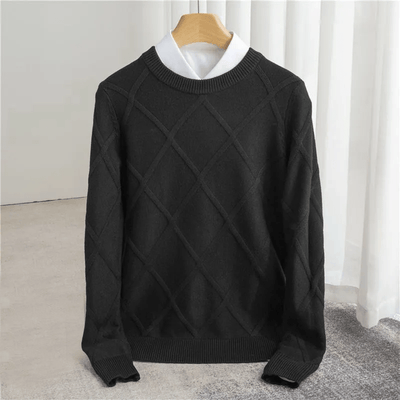 Fulvio® | Men’s Jumpers With Diamond Pattern