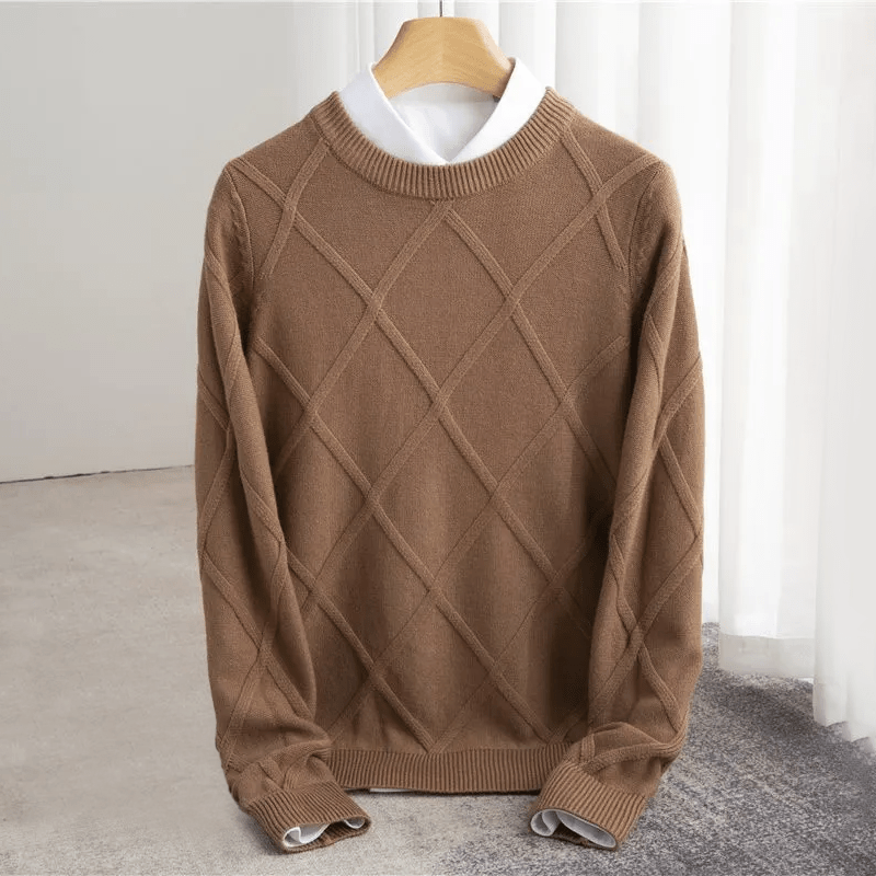 Fulvio® | Men’s Jumpers With Diamond Pattern
