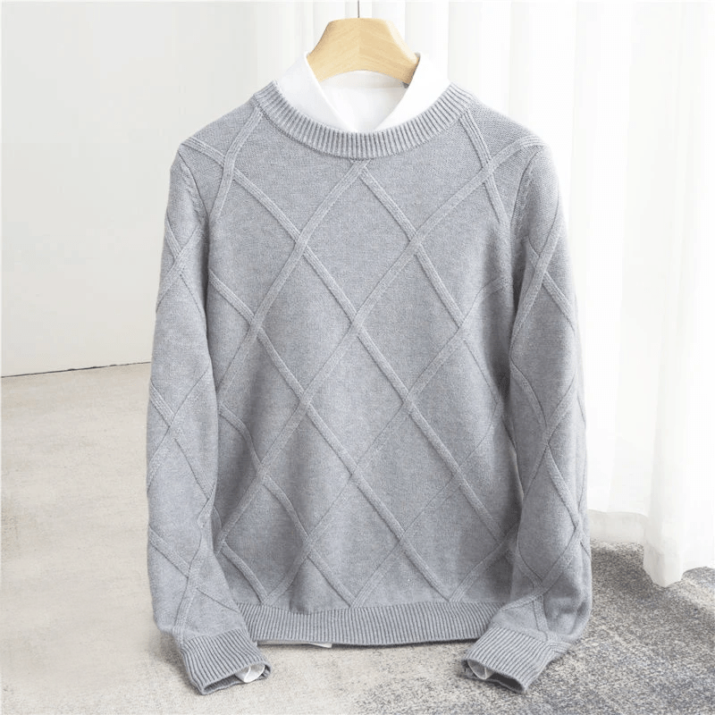 Fulvio® | Men’s Jumpers With Diamond Pattern