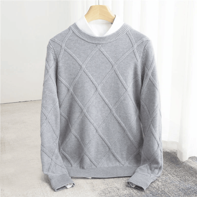 Fulvio® | Men’s Jumpers With Diamond Pattern