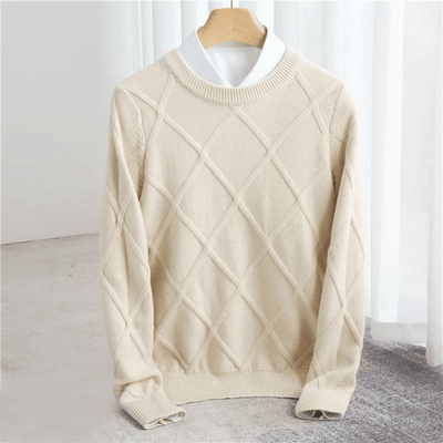 Fulvio® | Men’s Jumpers With Diamond Pattern