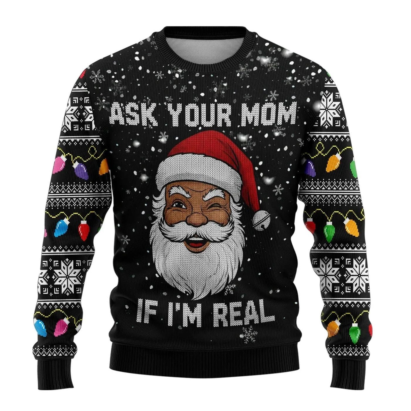 Levin® | Men’s Knitted Chrisas Jumper With Santa Print