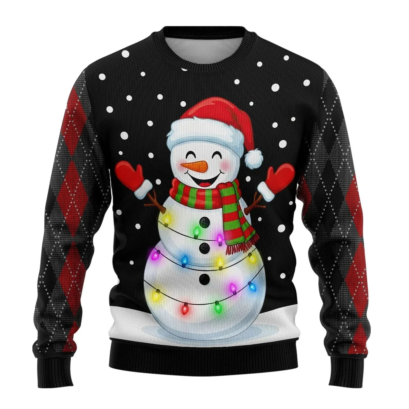 Levin® | Men’s Knitted Chrisas Jumper With Santa Print