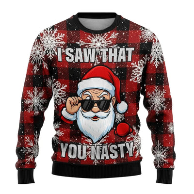 Levin® | Men’s Knitted Chrisas Jumper With Santa Print